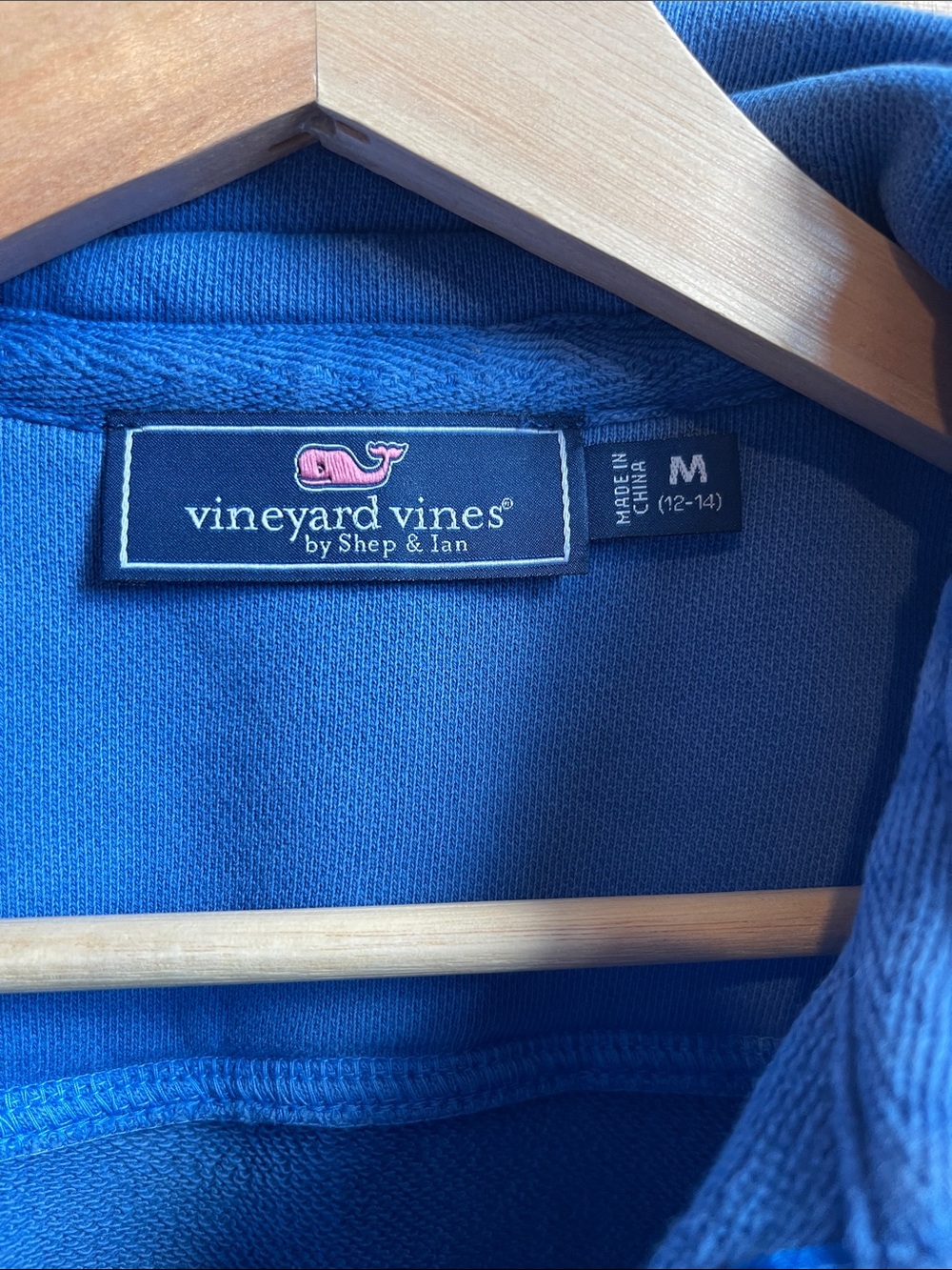 Vineyard Vines Bright Blue Half-Zip Pullover - Picture 2 of 3